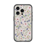 スリムプロテクションプレミアムケース with MagSafe［ 日比谷花壇 - FloralSymphony - ベージュ ］