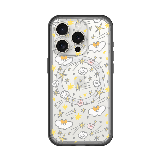 スリムプロテクションプレミアムケース with MagSafe［ もくもくちゃん - スター ］
