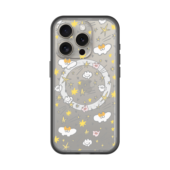 スリムプロテクションプレミアムケース with MagSafe［ もくもくちゃん - スター ］