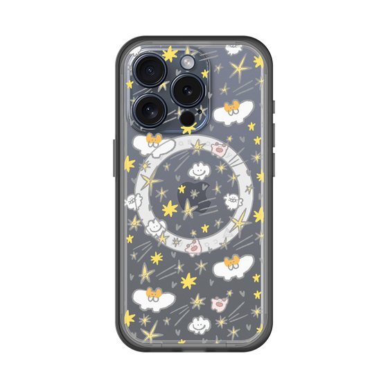 スリムプロテクションプレミアムケース with MagSafe［ もくもくちゃん - スター ］