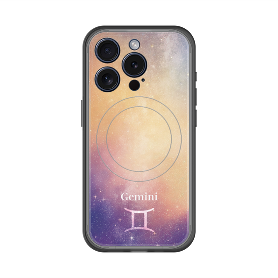 スリムプロテクションプレミアムケース with MagSafe［ STARRY SIGNS - オリジナル - Gemini ］
