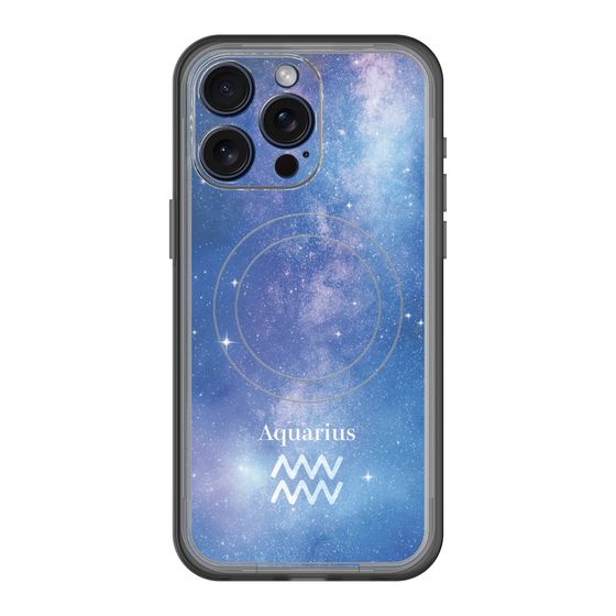 スリムプロテクションプレミアムケース with MagSafe［ STARRY SIGNS - オリジナル - Aquarius ］
