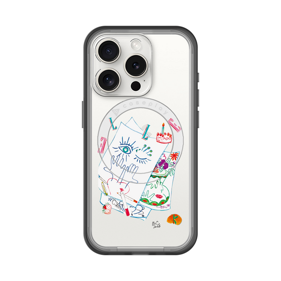 スリムプロテクションプレミアムケース with MagSafe［ ELLE - 80 YEARS - MARION CHARLET ］