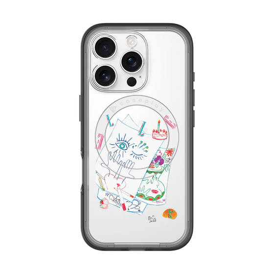スリムプロテクションプレミアムケース with MagSafe［ ELLE - 80 YEARS - MARION CHARLET ］