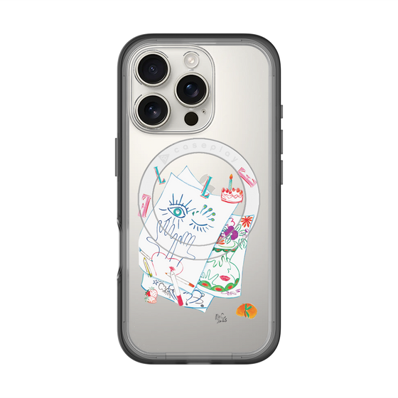 スリムプロテクションプレミアムケース with MagSafe［ ELLE - 80 YEARS - MARION CHARLET ］
