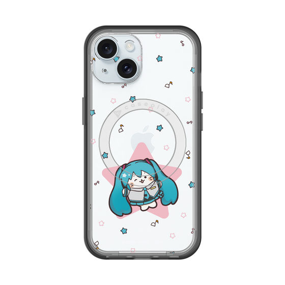 スリムプロテクションプレミアムケース with MagSafe［ しろたん×初音ミク - 初音ミク - しろたん変身 ］