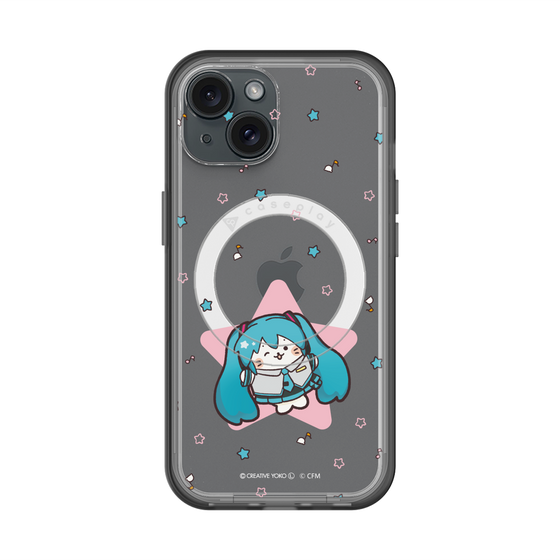 スリムプロテクションプレミアムケース with MagSafe［ しろたん×初音ミク - 初音ミク - しろたん変身 ］