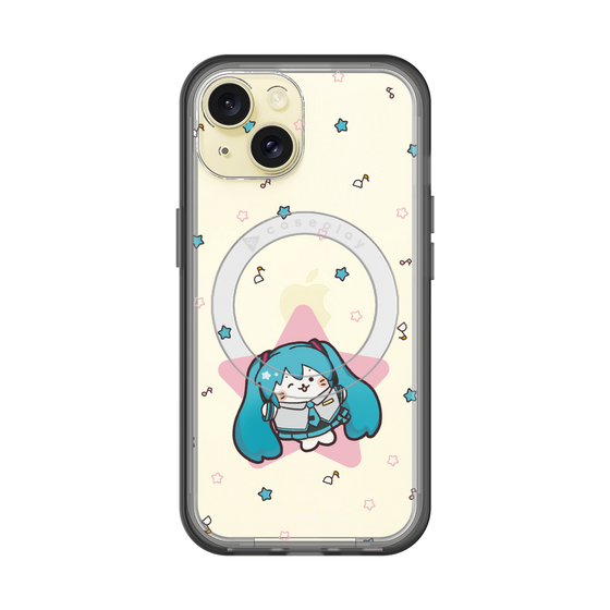 スリムプロテクションプレミアムケース with MagSafe［ しろたん×初音ミク - 初音ミク - しろたん変身 ］