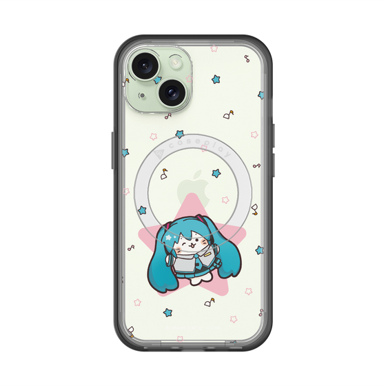 スリムプロテクションプレミアムケース with MagSafe［ しろたん×初音ミク - 初音ミク - しろたん変身 ］