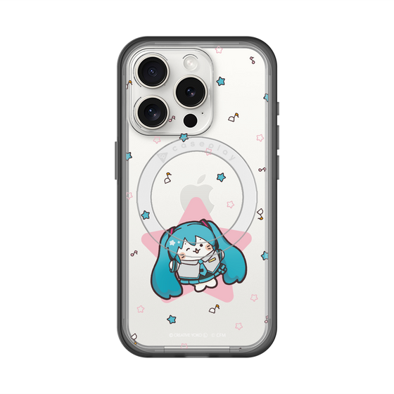 スリムプロテクションプレミアムケース with MagSafe［ しろたん×初音ミク - 初音ミク - しろたん変身 ］