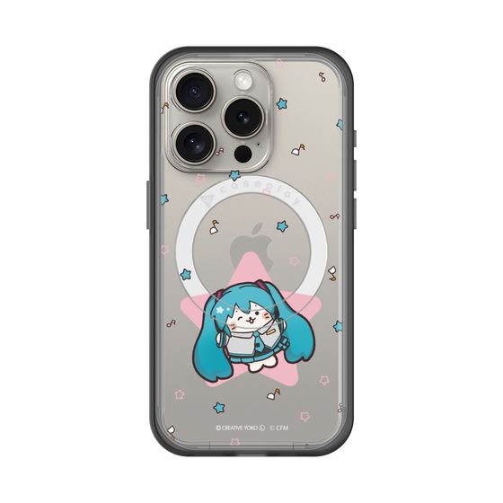 スリムプロテクションプレミアムケース with MagSafe［ しろたん×初音ミク - 初音ミク - しろたん変身 ］