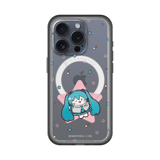 スリムプロテクションプレミアムケース with MagSafe［ しろたん×初音ミク - 初音ミク - しろたん変身 ］