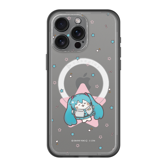 スリムプロテクションプレミアムケース with MagSafe［ しろたん×初音ミク - 初音ミク - しろたん変身 ］