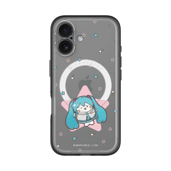 スリムプロテクションプレミアムケース with MagSafe［ しろたん×初音ミク - 初音ミク - しろたん変身 ］
