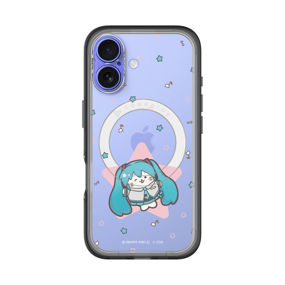 スリムプロテクションプレミアムケース with MagSafe［ しろたん×初音ミク - 初音ミク - しろたん変身 ］