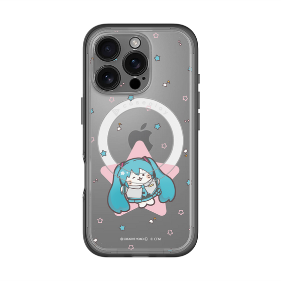 スリムプロテクションプレミアムケース with MagSafe［ しろたん×初音ミク - 初音ミク - しろたん変身 ］