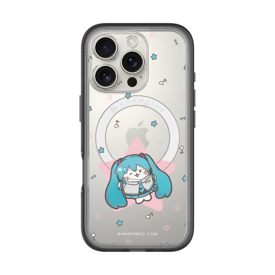 スリムプロテクションプレミアムケース with MagSafe［ しろたん×初音ミク - 初音ミク - しろたん変身 ］