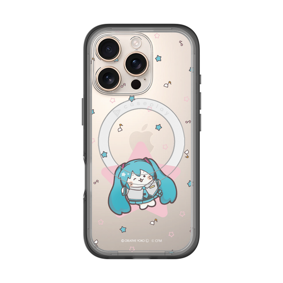 スリムプロテクションプレミアムケース with MagSafe［ しろたん×初音ミク - 初音ミク - しろたん変身 ］