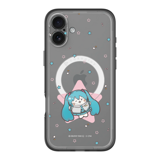 スリムプロテクションプレミアムケース with MagSafe［ しろたん×初音ミク - 初音ミク - しろたん変身 ］