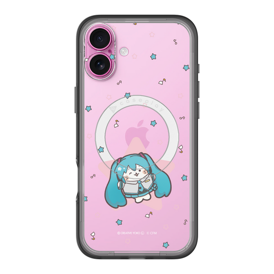 スリムプロテクションプレミアムケース with MagSafe［ しろたん×初音ミク - 初音ミク - しろたん変身 ］