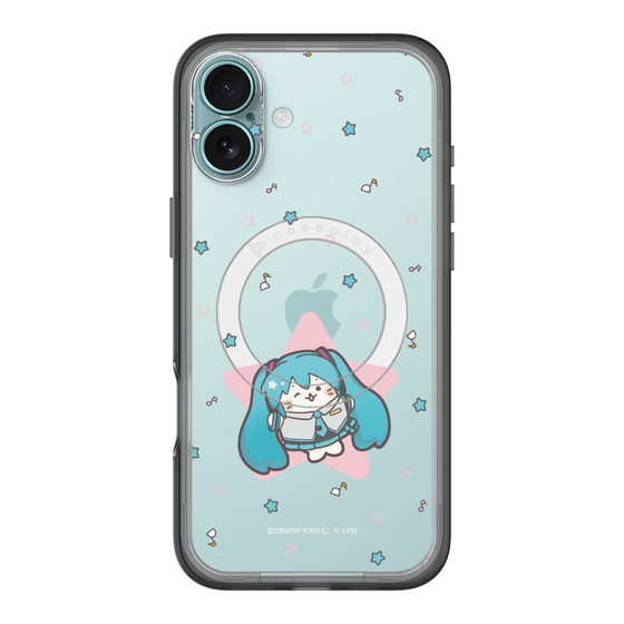 スリムプロテクションプレミアムケース with MagSafe［ しろたん×初音ミク - 初音ミク - しろたん変身 ］