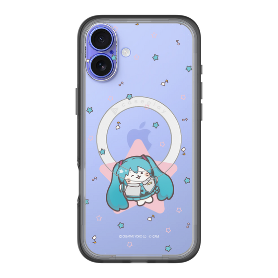 スリムプロテクションプレミアムケース with MagSafe［ しろたん×初音ミク - 初音ミク - しろたん変身 ］