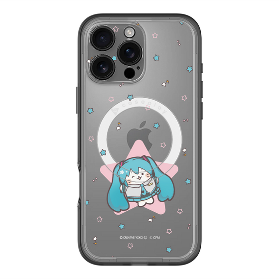 スリムプロテクションプレミアムケース with MagSafe［ しろたん×初音ミク - 初音ミク - しろたん変身 ］