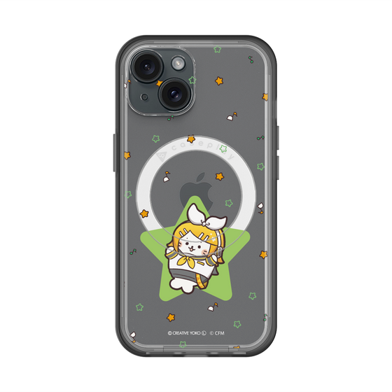 スリムプロテクションプレミアムケース with MagSafe［ しろたん×初音ミク - 鏡音リン - しろたん変身 ］