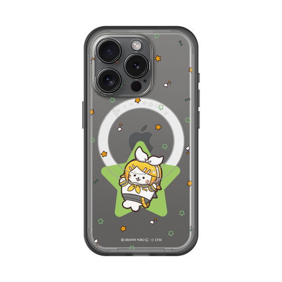 スリムプロテクションプレミアムケース with MagSafe［ しろたん×初音ミク - 鏡音リン - しろたん変身 ］