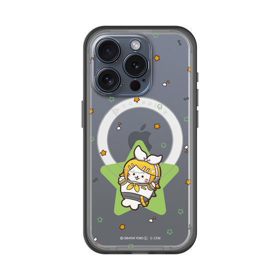 スリムプロテクションプレミアムケース with MagSafe［ しろたん×初音ミク - 鏡音リン - しろたん変身 ］