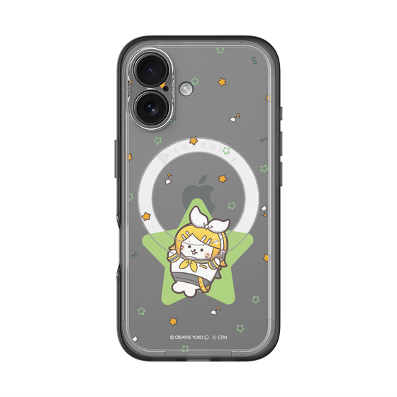スリムプロテクションプレミアムケース with MagSafe［ しろたん×初音ミク - 鏡音リン - しろたん変身 ］