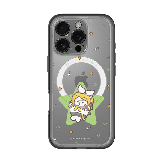 スリムプロテクションプレミアムケース with MagSafe［ しろたん×初音ミク - 鏡音リン - しろたん変身 ］