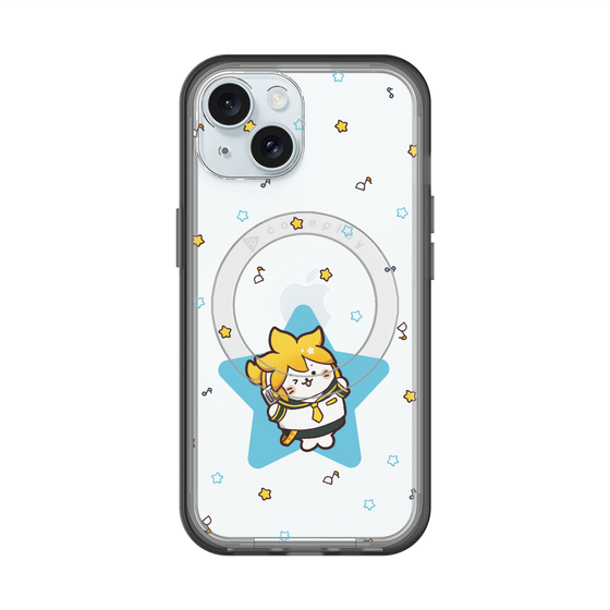 スリムプロテクションプレミアムケース with MagSafe［ しろたん×初音ミク - 鏡音レン - しろたん変身 ］