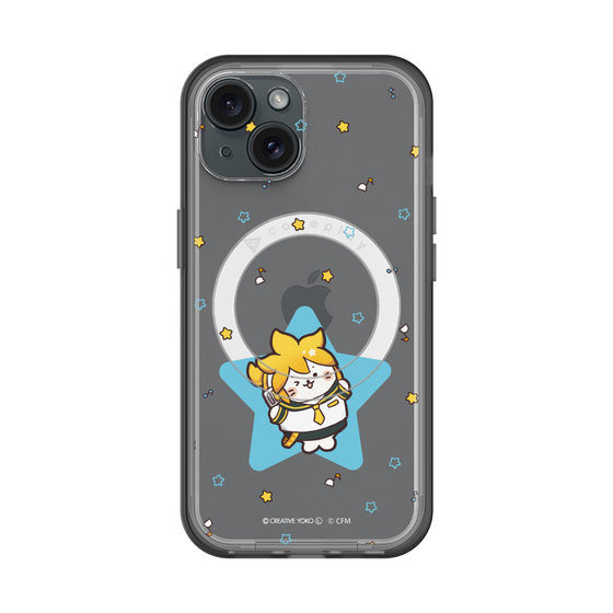 スリムプロテクションプレミアムケース with MagSafe［ しろたん×初音ミク - 鏡音レン - しろたん変身 ］