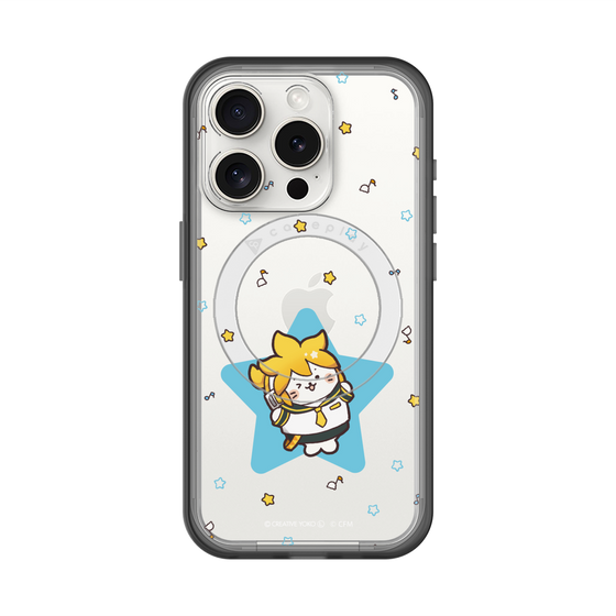 スリムプロテクションプレミアムケース with MagSafe［ しろたん×初音ミク - 鏡音レン - しろたん変身 ］