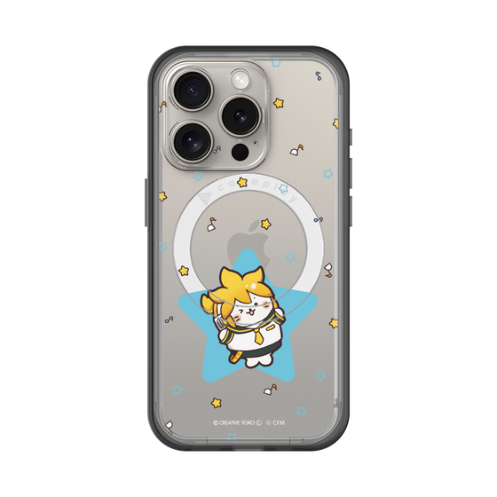 スリムプロテクションプレミアムケース with MagSafe［ しろたん×初音ミク - 鏡音レン - しろたん変身 ］