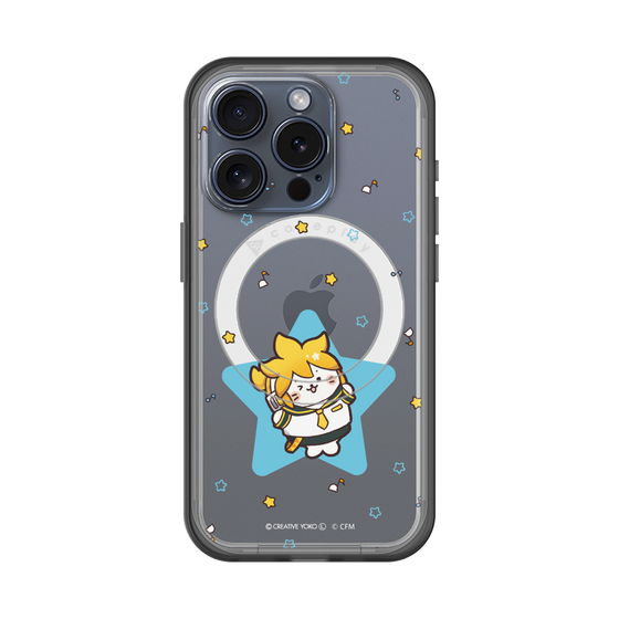 スリムプロテクションプレミアムケース with MagSafe［ しろたん×初音ミク - 鏡音レン - しろたん変身 ］