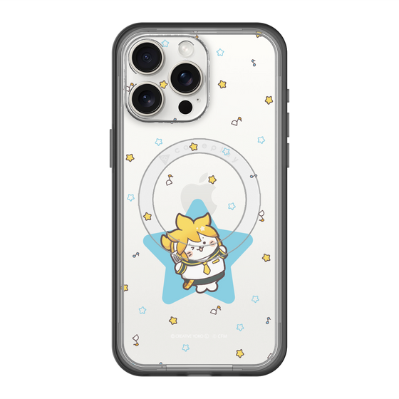 スリムプロテクションプレミアムケース with MagSafe［ しろたん×初音ミク - 鏡音レン - しろたん変身 ］