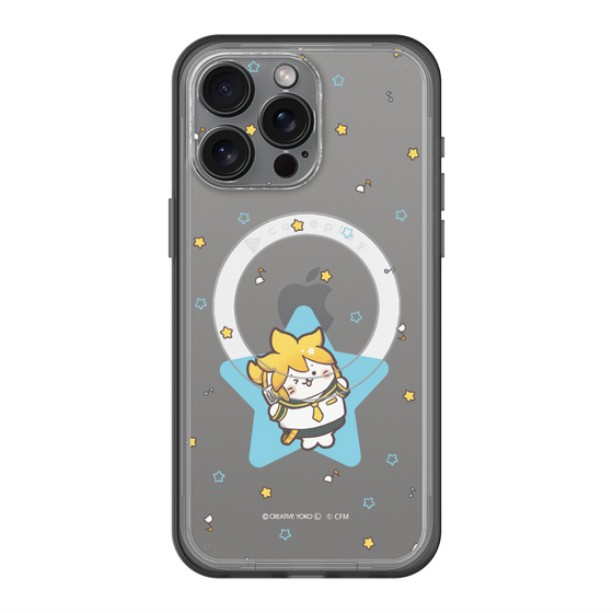 スリムプロテクションプレミアムケース with MagSafe［ しろたん×初音ミク - 鏡音レン - しろたん変身 ］