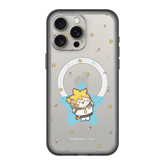 スリムプロテクションプレミアムケース with MagSafe［ しろたん×初音ミク - 鏡音レン - しろたん変身 ］
