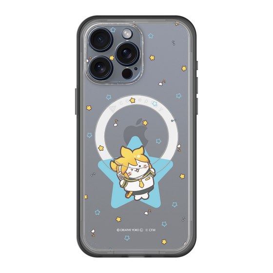 スリムプロテクションプレミアムケース with MagSafe［ しろたん×初音ミク - 鏡音レン - しろたん変身 ］