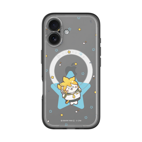 スリムプロテクションプレミアムケース with MagSafe［ しろたん×初音ミク - 鏡音レン - しろたん変身 ］
