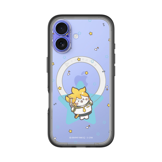 スリムプロテクションプレミアムケース with MagSafe［ しろたん×初音ミク - 鏡音レン - しろたん変身 ］