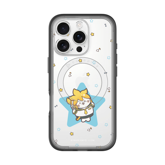 スリムプロテクションプレミアムケース with MagSafe［ しろたん×初音ミク - 鏡音レン - しろたん変身 ］