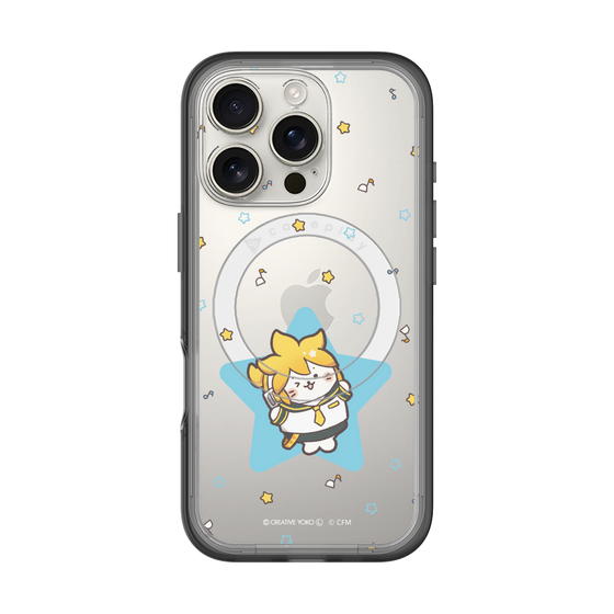 スリムプロテクションプレミアムケース with MagSafe［ しろたん×初音ミク - 鏡音レン - しろたん変身 ］