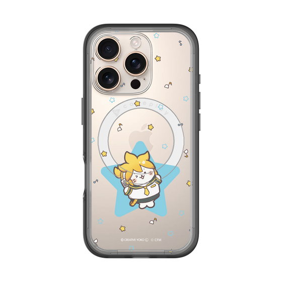 スリムプロテクションプレミアムケース with MagSafe［ しろたん×初音ミク - 鏡音レン - しろたん変身 ］