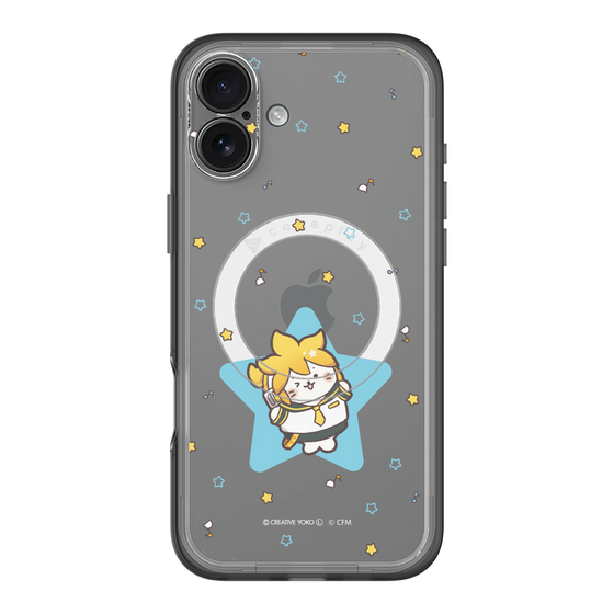 スリムプロテクションプレミアムケース with MagSafe［ しろたん×初音ミク - 鏡音レン - しろたん変身 ］