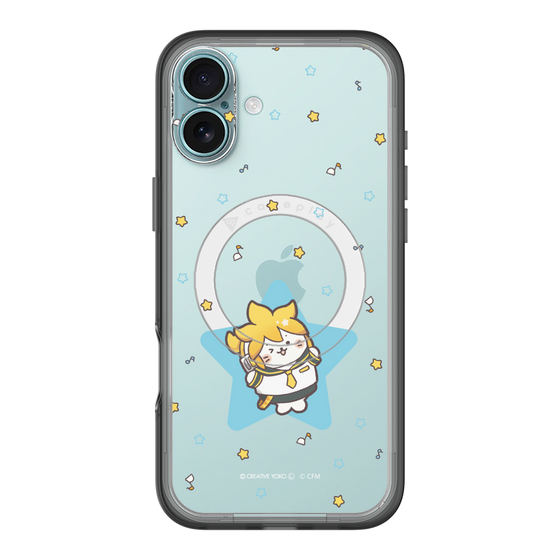 スリムプロテクションプレミアムケース with MagSafe［ しろたん×初音ミク - 鏡音レン - しろたん変身 ］