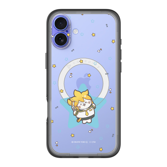 スリムプロテクションプレミアムケース with MagSafe［ しろたん×初音ミク - 鏡音レン - しろたん変身 ］