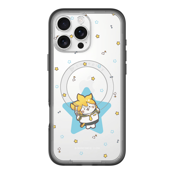 スリムプロテクションプレミアムケース with MagSafe［ しろたん×初音ミク - 鏡音レン - しろたん変身 ］